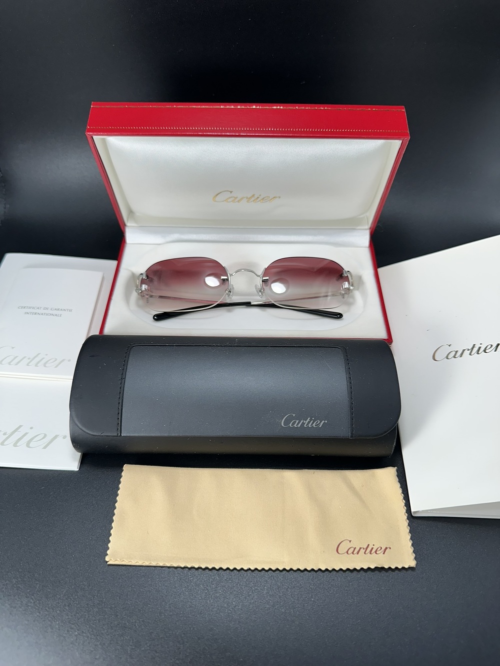Cartier Classic C Deco Sunglasses 1990s – Store Displayed, Never Owned or Used